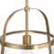 Hello Honey® Fallon Gold Vintage Metal & Clear Glass Ceiling Light